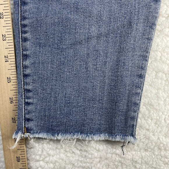 Kut From The Kloth Jeans Womens Sz 14 Blue Ankle Skinny Distressed Denim 35x28 - Picture 8 of 13